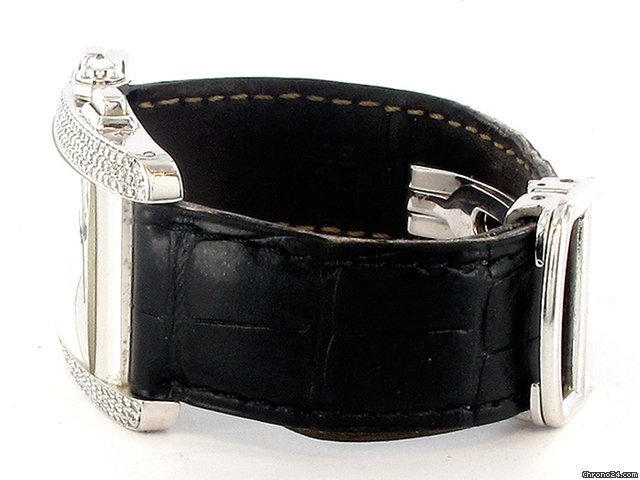 replica Cartier Tank Americaine Chronoflex, 18K/WG, Diamantbesatz WATCHES 1 
