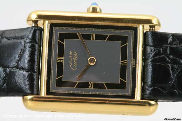 replica Cartier Tank Vermeil Quartz 925 Silber Vergoldet WATCHES 1 