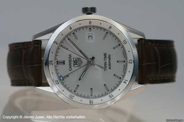 TAG Heuer Carrera Twin Time Automatic Edelstahl