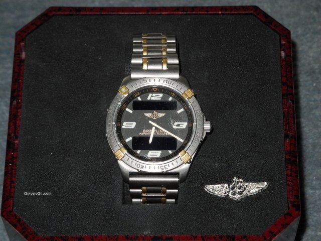 replica Breitling Aerospace  Repetition Minutes  Titan / Gold WATCHES 1 