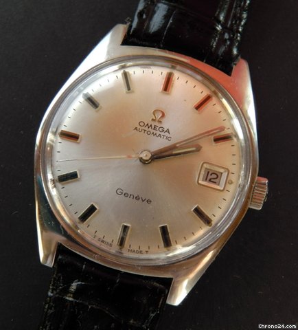 Omega GenEve Automatik  Datum / Date 35mm Stahl