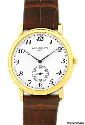 Patek Philippe Gent's 18K Yellow Gold  # 5022 Officer's Calatrava Strapwatch
