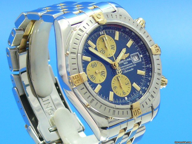replica Breitling CHRONOMAT EVOLUTION STAHL/GOLD CHRONOGRAPH WATCHES 1 