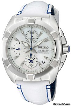 Seiko Velatura Ladies Chrono Quartz Watch SNDZ41P1