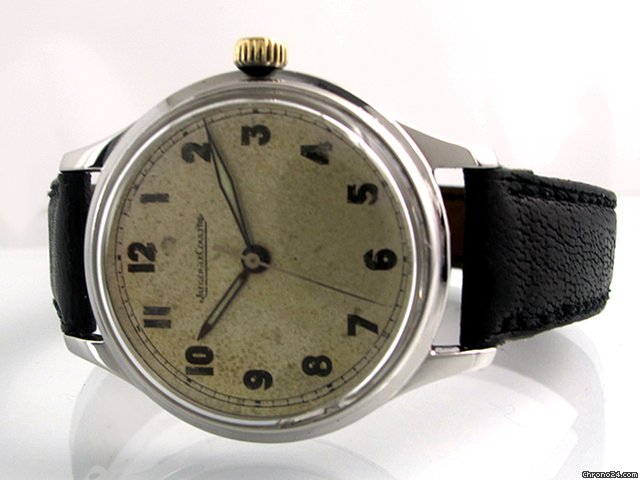 replica Jaeger-LeCoultre "Klassische Herrenuhr - Vintage", Stahl/Leder WATCHES 1 