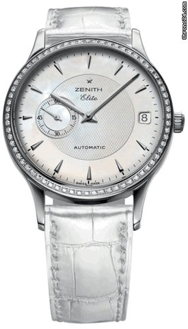 Zenith Class Elite Automatic Diamond Ladies Watch 16102568080C664