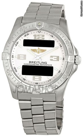 Breitling Aerospace Silver Dial Mens Watch E7936210-G606TI