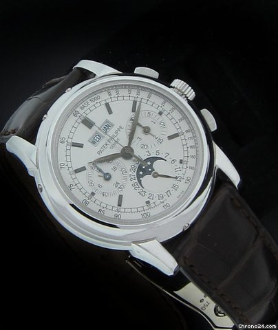 Patek Philippe White Gold Perpetual Calendar Chronograph 5970G