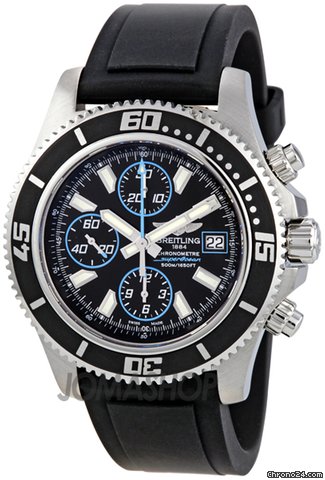 Breitling Superocean Chrono II Black Dial Chronograph Mens Watch A1334102-BA83BKPT