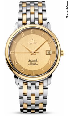 Omega De Ville Prestige Automatic Steel And Yellow Gold