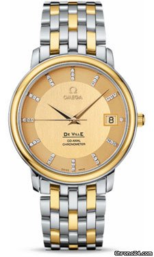 Omega De Ville Prestige Automatic Steel And Yellow Gold