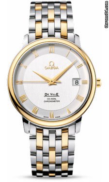 Omega De Ville Prestige Automatic Steel And Yellow Gold