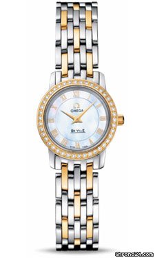 Omega De Ville Prestige Quartz 22 mm Steel And Yellow Gold