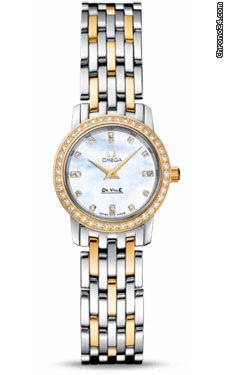 Omega De Ville Prestige Quartz 22 mm Steel And Yellow Gold