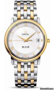 Omega De Ville Prestige Quartz 34.4 mm Steel And Yellow Gold