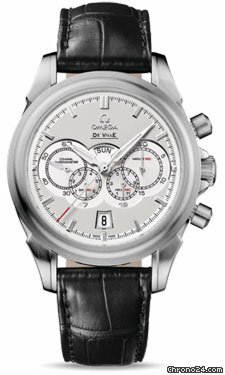 Omega De Ville 4 Counters Chrono White Gold