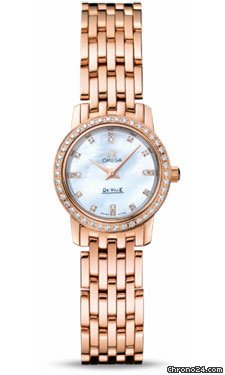 Omega De Ville Prestige Quartz 22 mm Red Gold