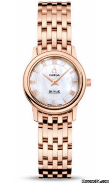 Omega De Ville Prestige Quartz 22 mm Red Gold