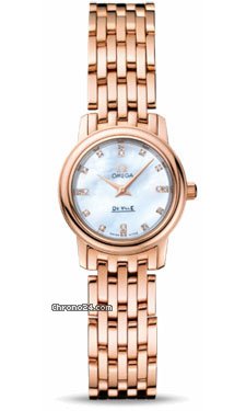 Omega De Ville Prestige Quartz 22 mm Red Gold