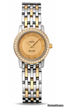 Omega De Ville Prestige Quartz 22 mm Steel And Yellow Gold