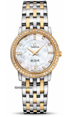 Omega De Ville Prestige Quartz 27.0 mm Steel And Yellow Gold