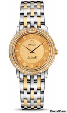 Omega De Ville Prestige Quartz 27.0 mm Steel And Yellow Gold