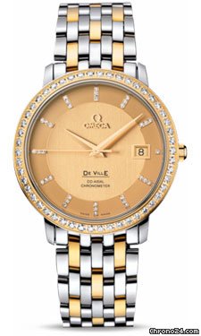Omega De Ville Prestige Automatic Steel And Yellow Gold