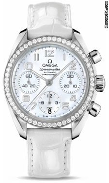 Omega Speedmaster Automatic Chronometer Diamond Bezel