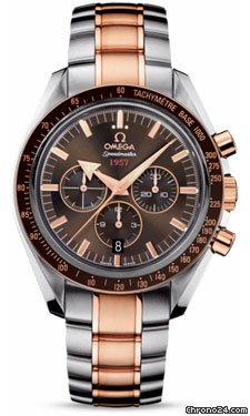 Omega Speedmaster Broad Arrow 42 mm Steel And Red Gold