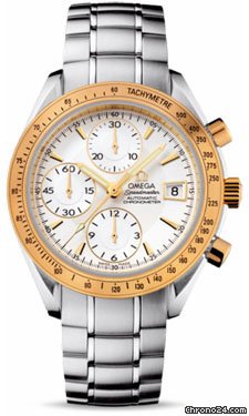 Omega Speedmaster Date Steel And Yellow Gold