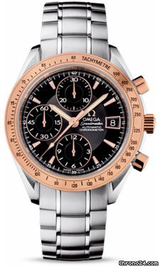 Omega Speedmaster Date Steel And Red Gold