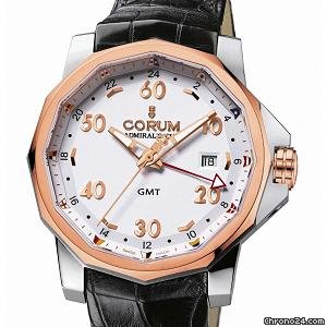 Corum Admiral's Cup GMT 44 Zweite Zeitzone  NEU incl MWST mit B+P