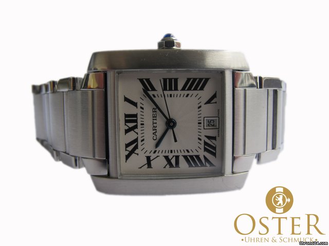 Cartier TANK FRANCAISE GM STAHL AUTOMATIK 2302 W51002Q3