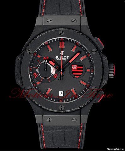 Hublot BIG BANG "FLAMENGO" ALL BLACK LIMITED 250 PIECES - RARE 2012
