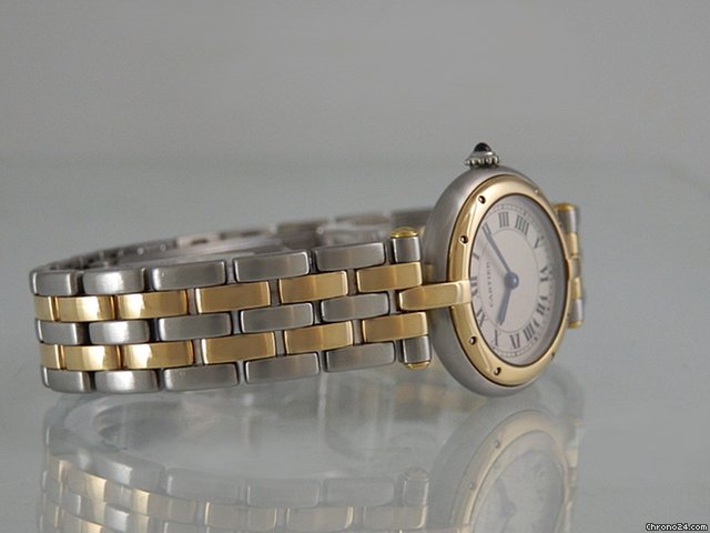 replica Cartier "Panthere Ronde", Stahl/Gelbgold WATCHES 1 