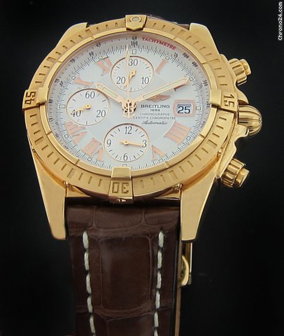 Breitling Rose Gold Chronomat Evolution H13356