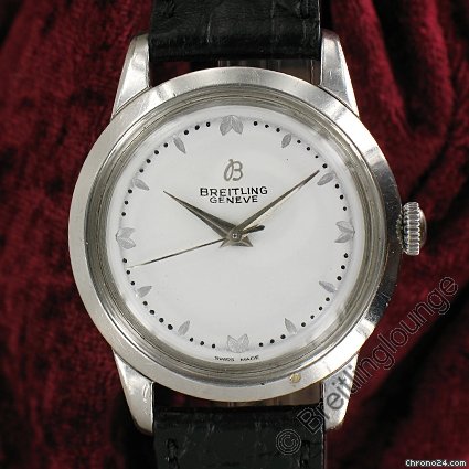 Breitling Herrenarmbanduhr mit Sekunde in der Mitte