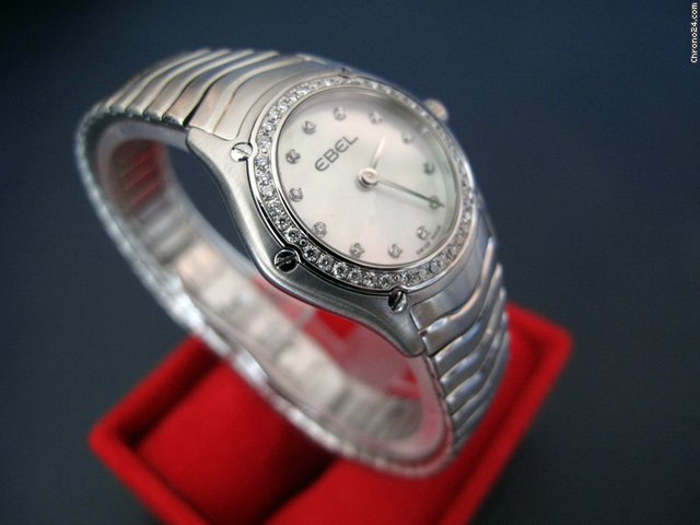replica Ebel Classic Wave Mini  Perlmutt & 54 Diamanten WATCHES 1 