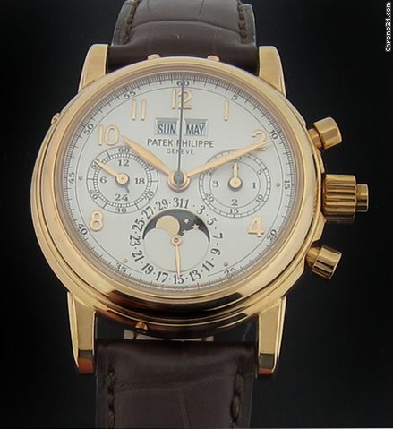 Patek Philippe Rose Gold Perpetual Calendar Split Second Chronograph 5004R