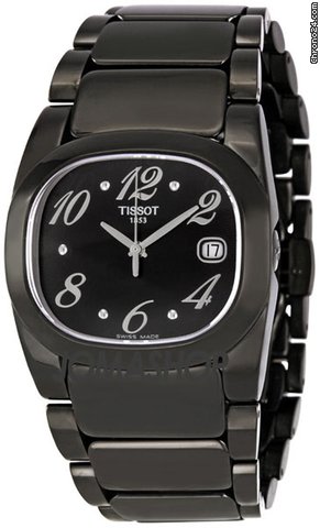 Tissot T Moments Black PVD Ladies Watch T009.310.11.057.01