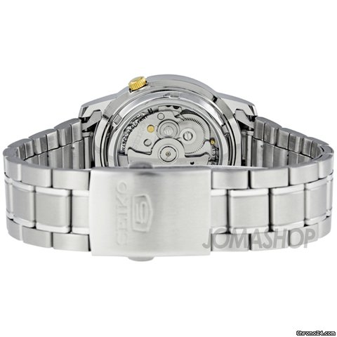 replica Seiko 5 Automatic Gold Dial Stainless Steel Mens Watch SNKK29 WATCHES 1 