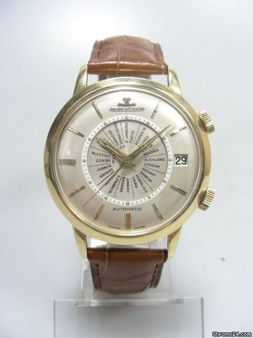 Jaeger-LeCoultre Memovox World Time vintage yellow gold