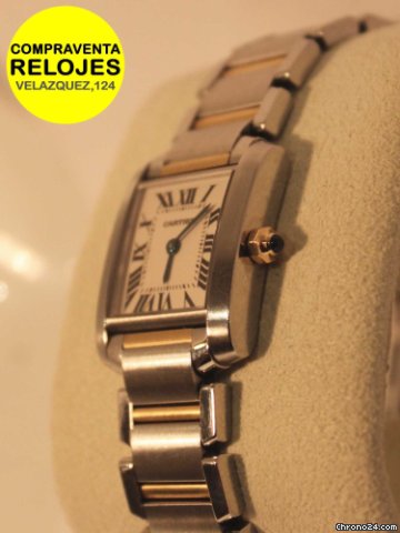 replica Cartier TANK FRANCES acero y oro MUJER WATCHES 1 