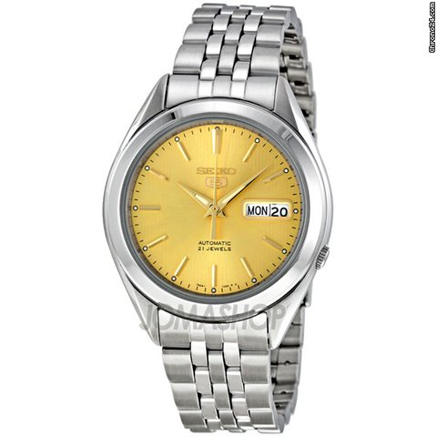 Seiko 5 Automatic Champagne Dial Mens Watch SNKL21