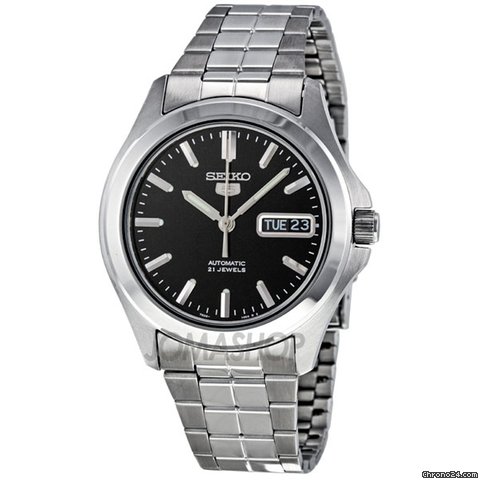 Seiko 5 Automatic Black Dial Mens Watch SNKK93