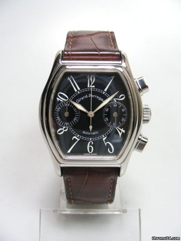 Girard Perregaux Richeville chronographe manufacture fond noir deux compteurs
