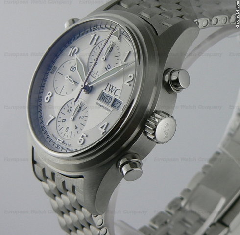 replica IWC Pilot Spitfire Rattapante White Dial SS/SS 42MM WATCHES 1 