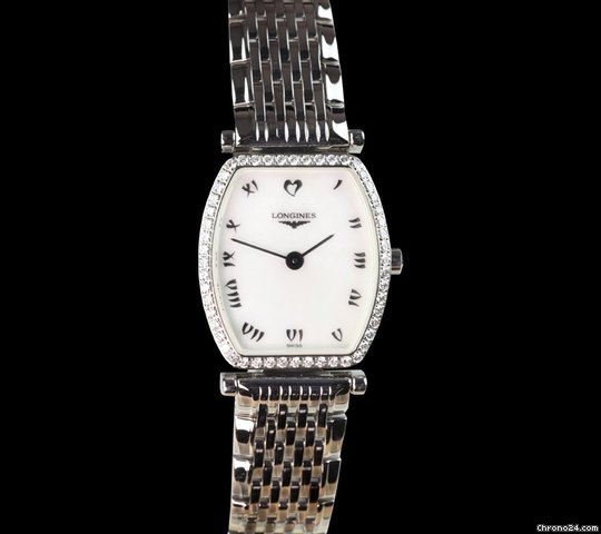 Longines La Grande Classique SS Tonneau MOP Diamond Watch [ON HOLD]