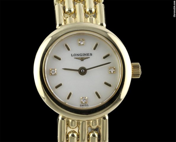 replica Longines Yellow Gold MOP Diamond Round [ON HOLD] WATCHES 1 