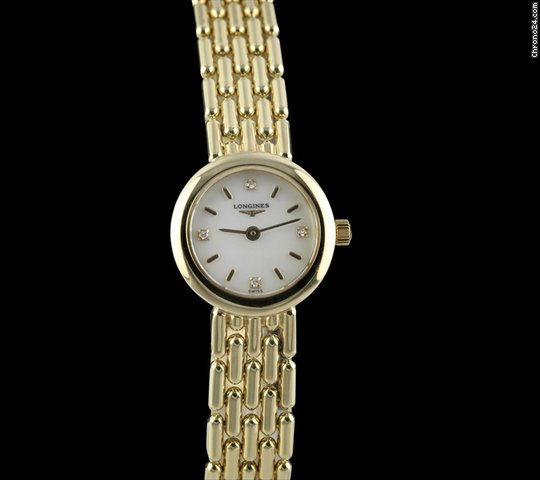 Longines Yellow Gold MOP Diamond Round [ON HOLD]
